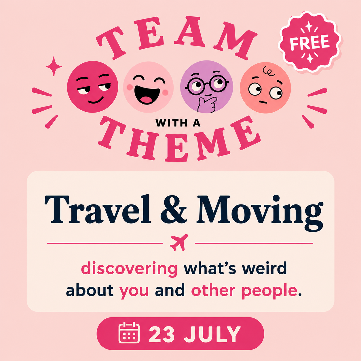 Team with a Theme Wellness poster tile
